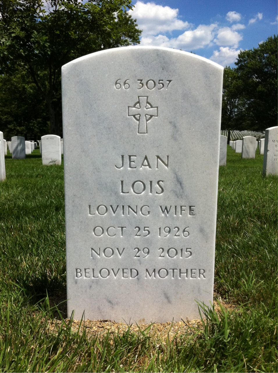 Back of headstone — James Dundas