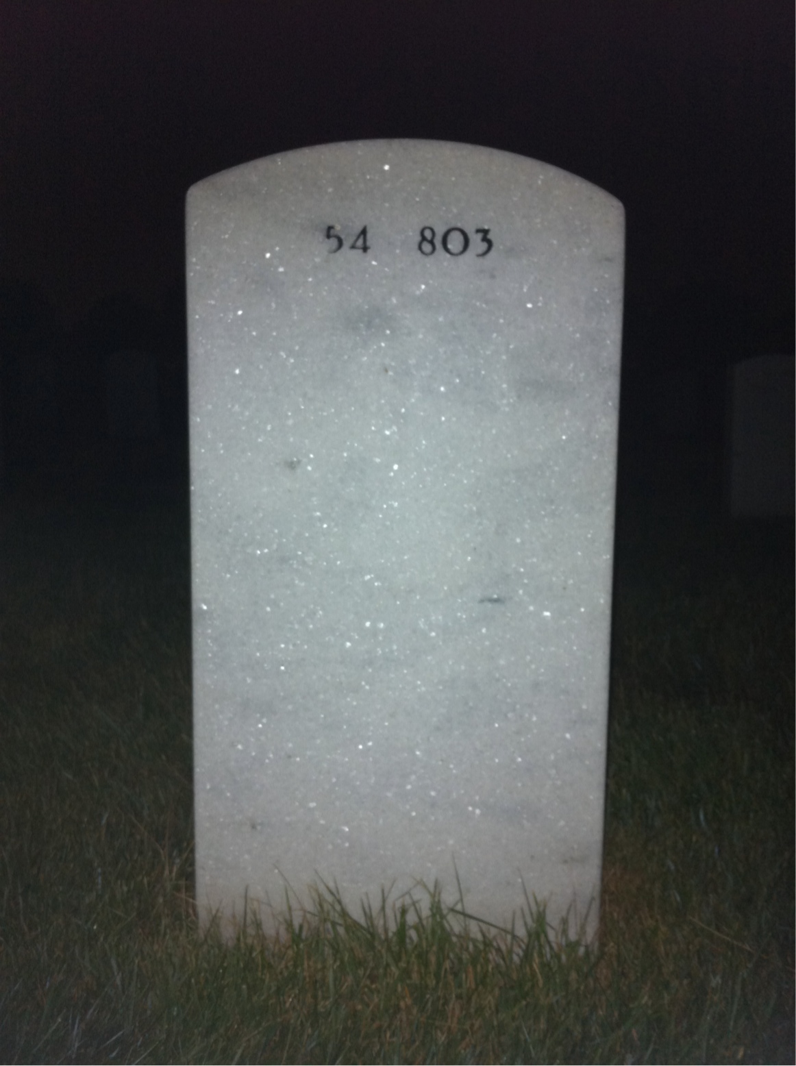 Back of headstone — Louise Bareford