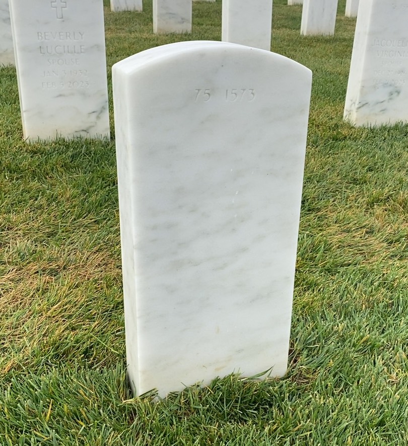 Back of headstone — William Hamilton Lawson