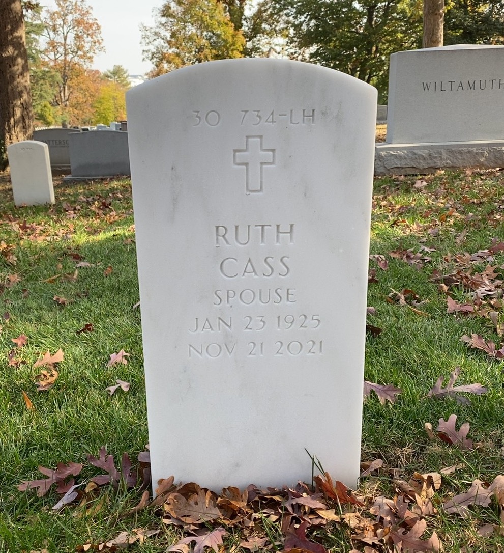 Back of headstone — Richard Brown