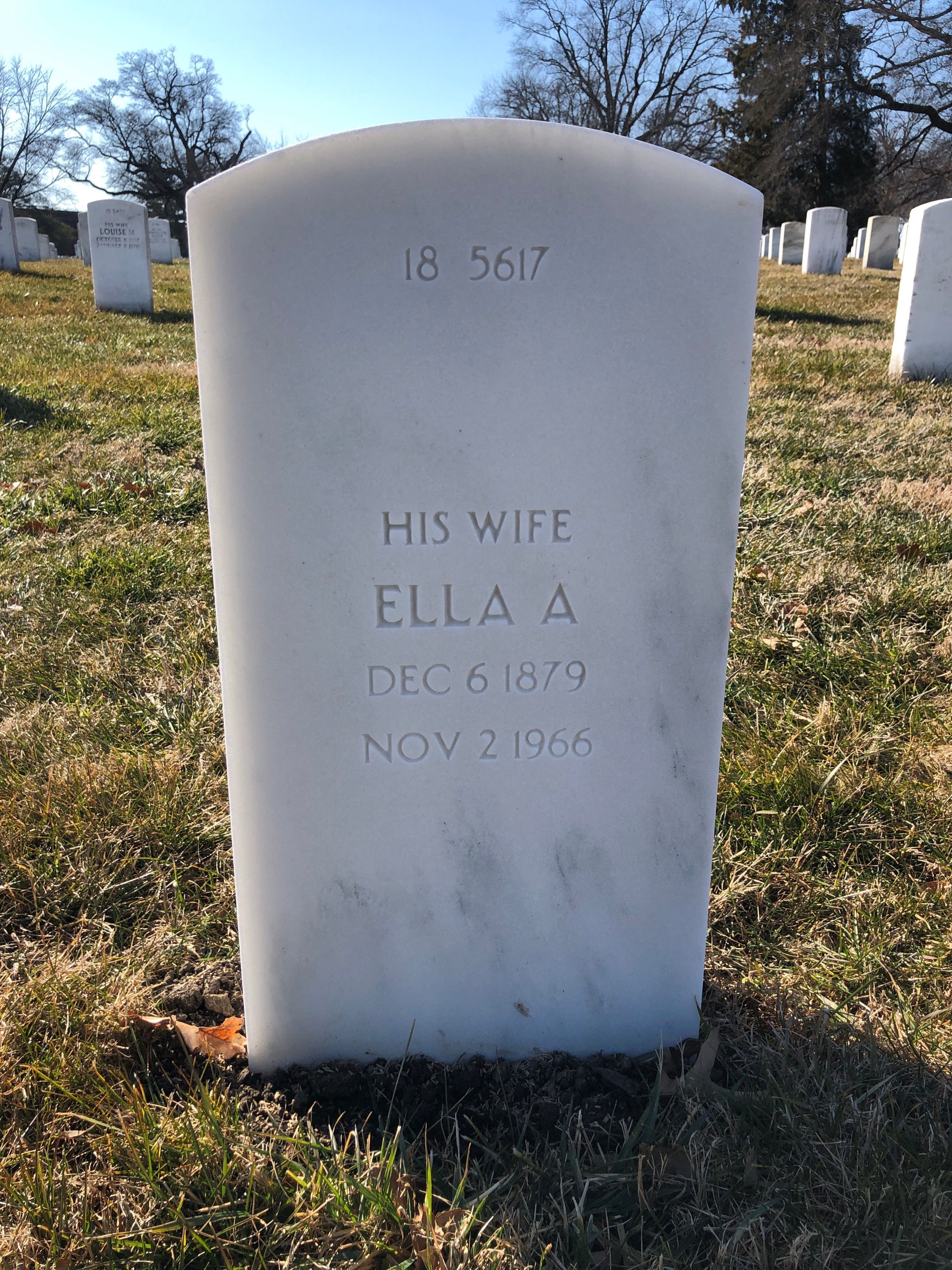 Back of headstone — John Austin