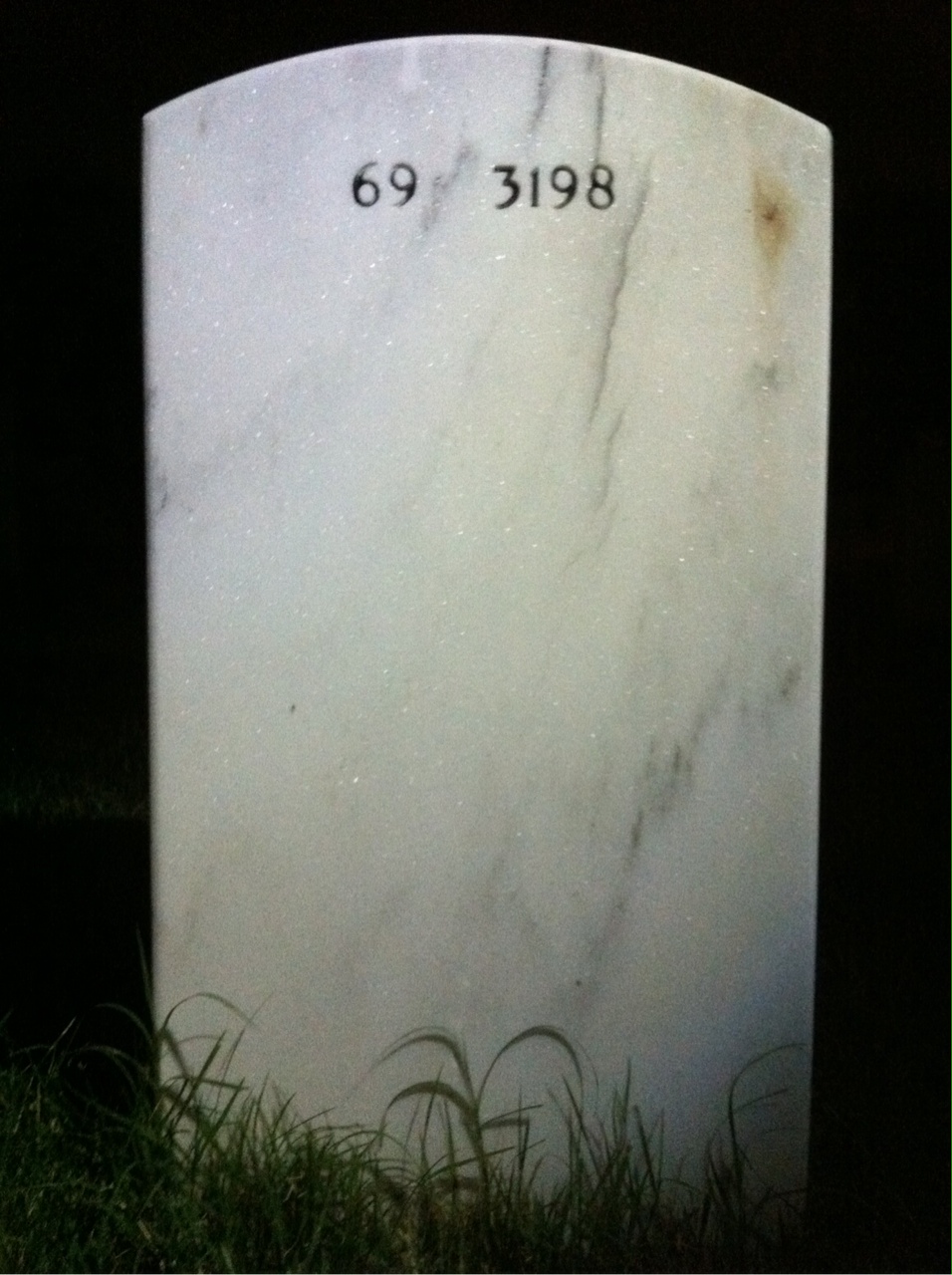 Back of headstone — Leroy Upshur