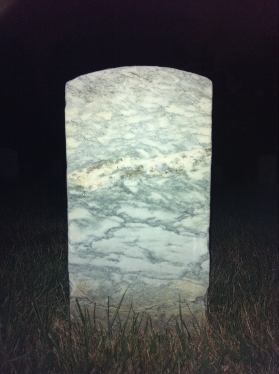 Back of headstone — Andrew Morgan