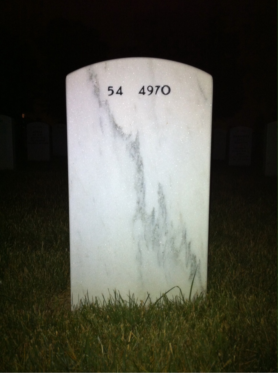 Back of headstone — Charles Drake
