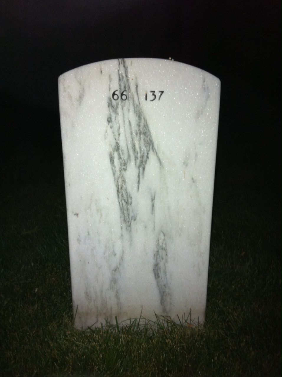 Back of headstone — Eugene Piccoli