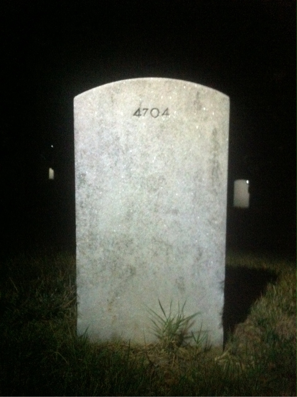 Back of headstone — Leroy Moore