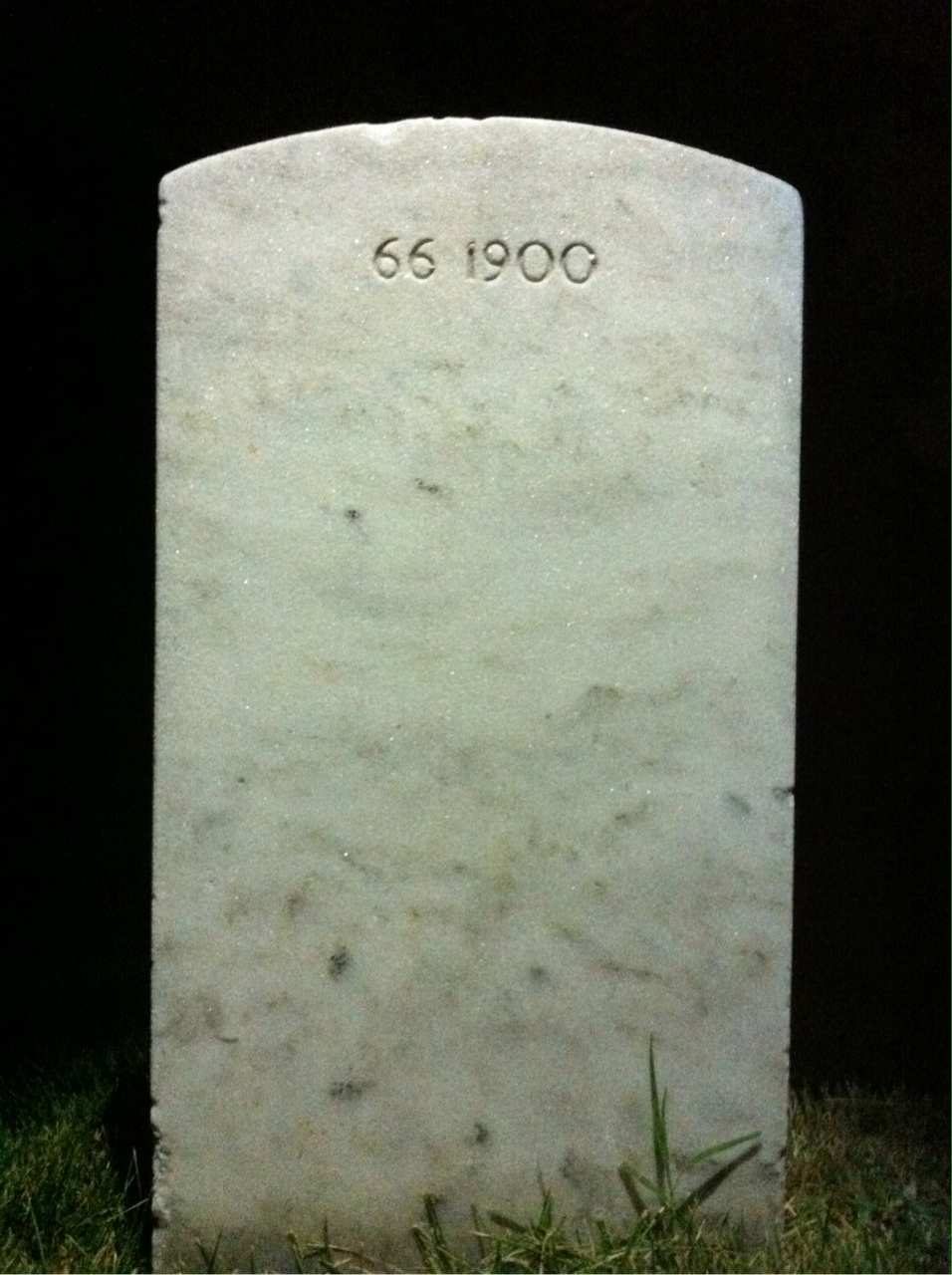 Back of headstone — Victor E Warford