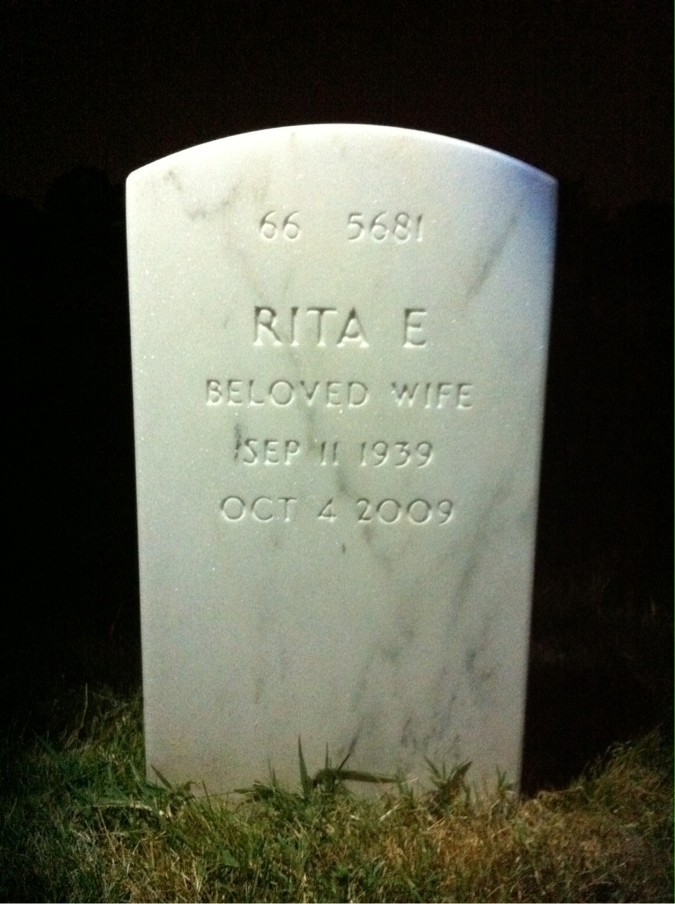 Back of headstone — John Houtchens
