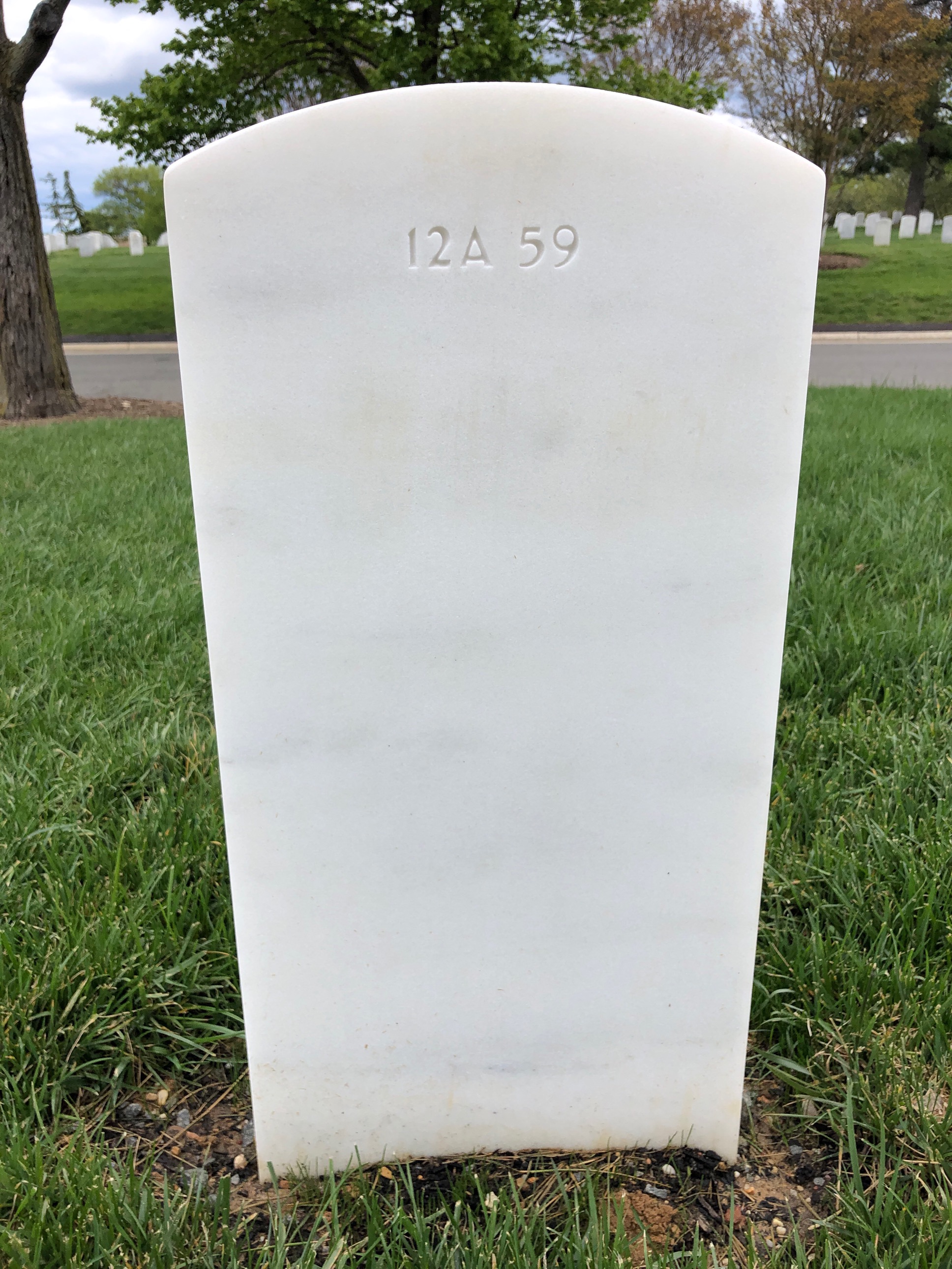 Back of headstone — Edward Bensman