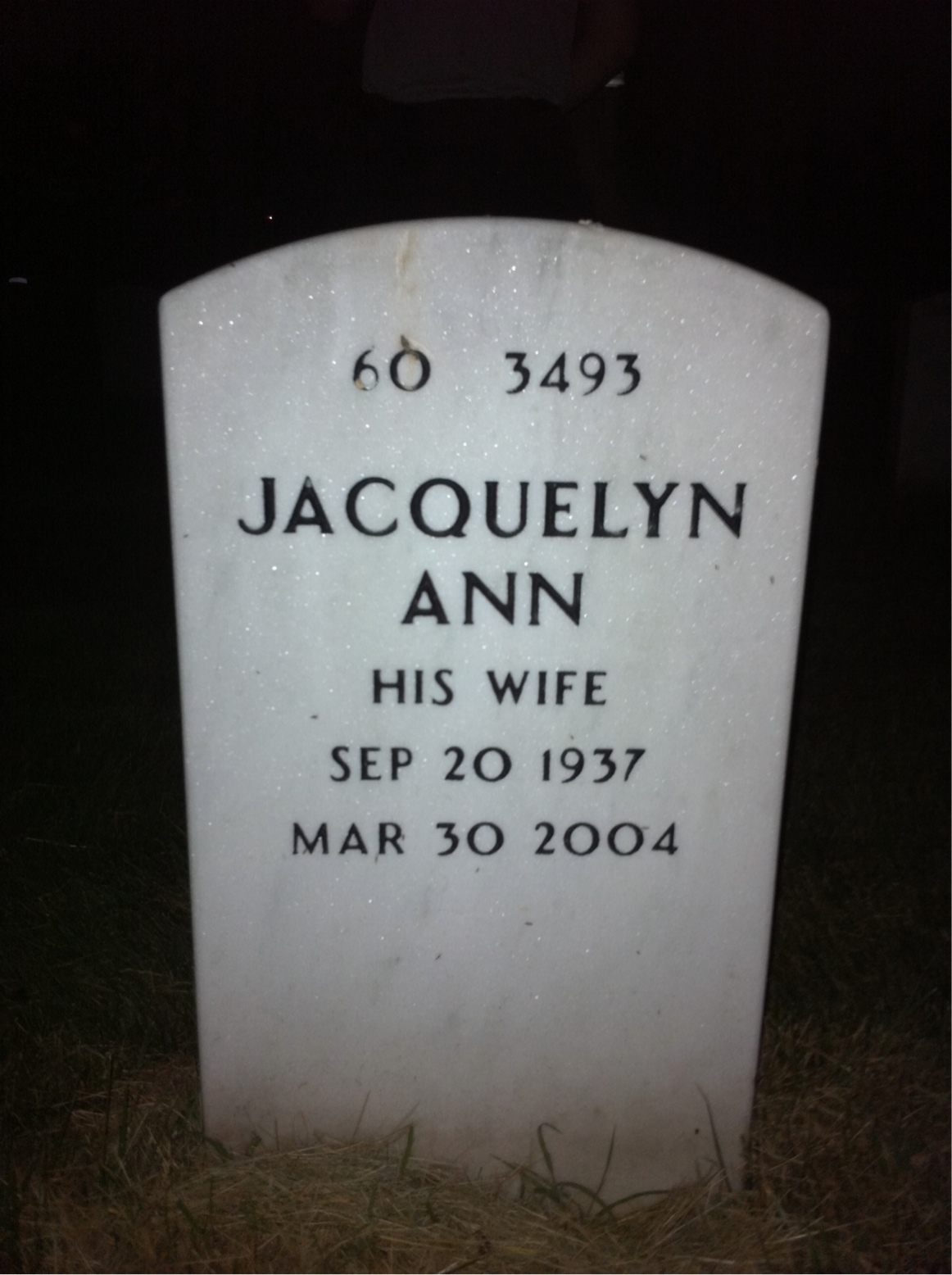 Back of headstone — Louis Ruggiero