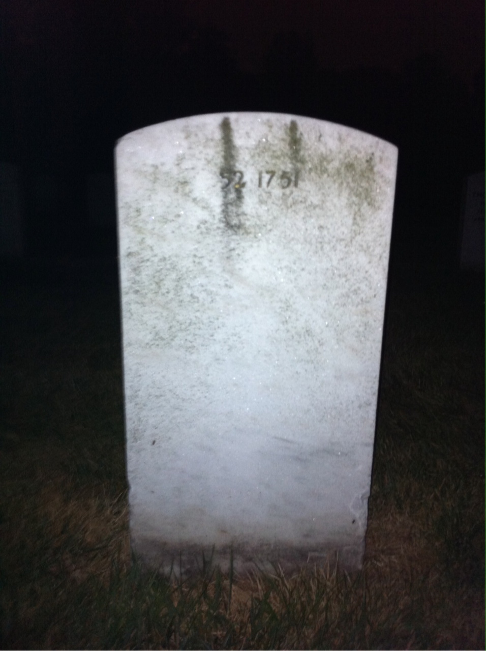 Back of headstone — James Boswell