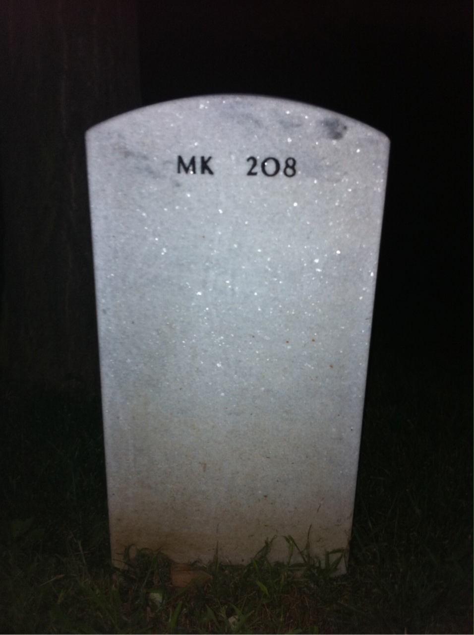 Back of headstone — John Clarke Goldtrap