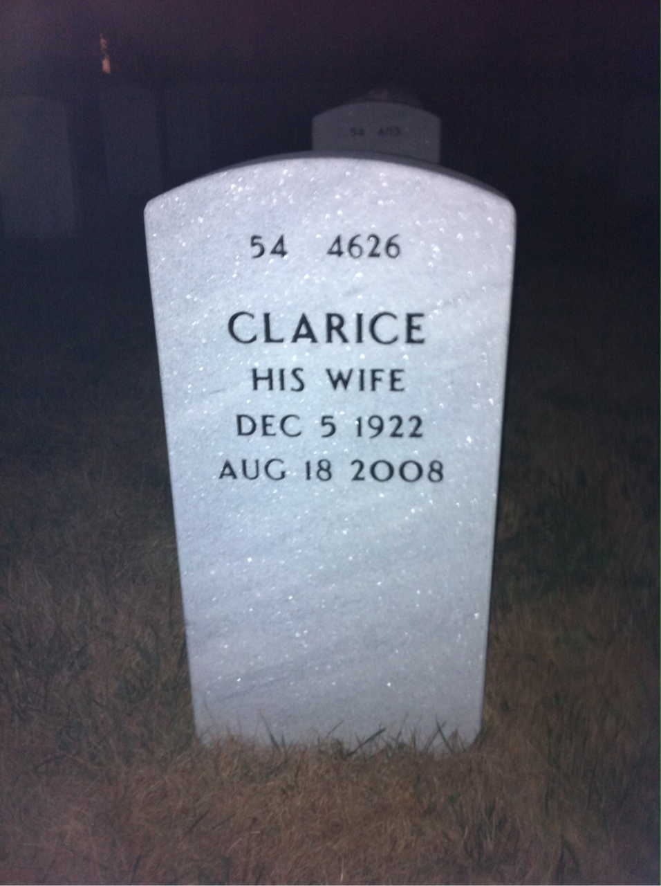 Back of headstone — Edward Griswold