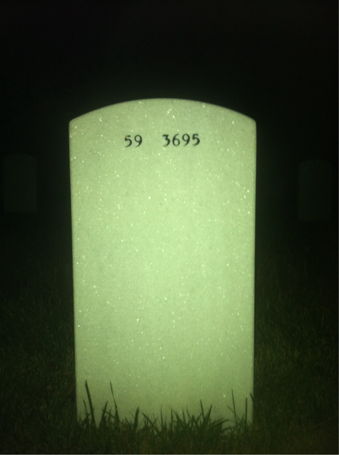 Back of headstone — Neil Kravetz
