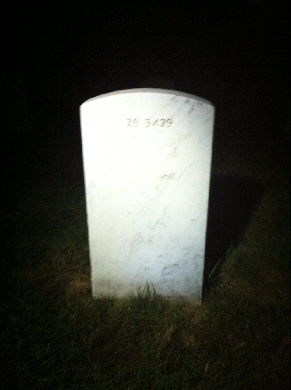 Back of headstone — Ethel Consiglio