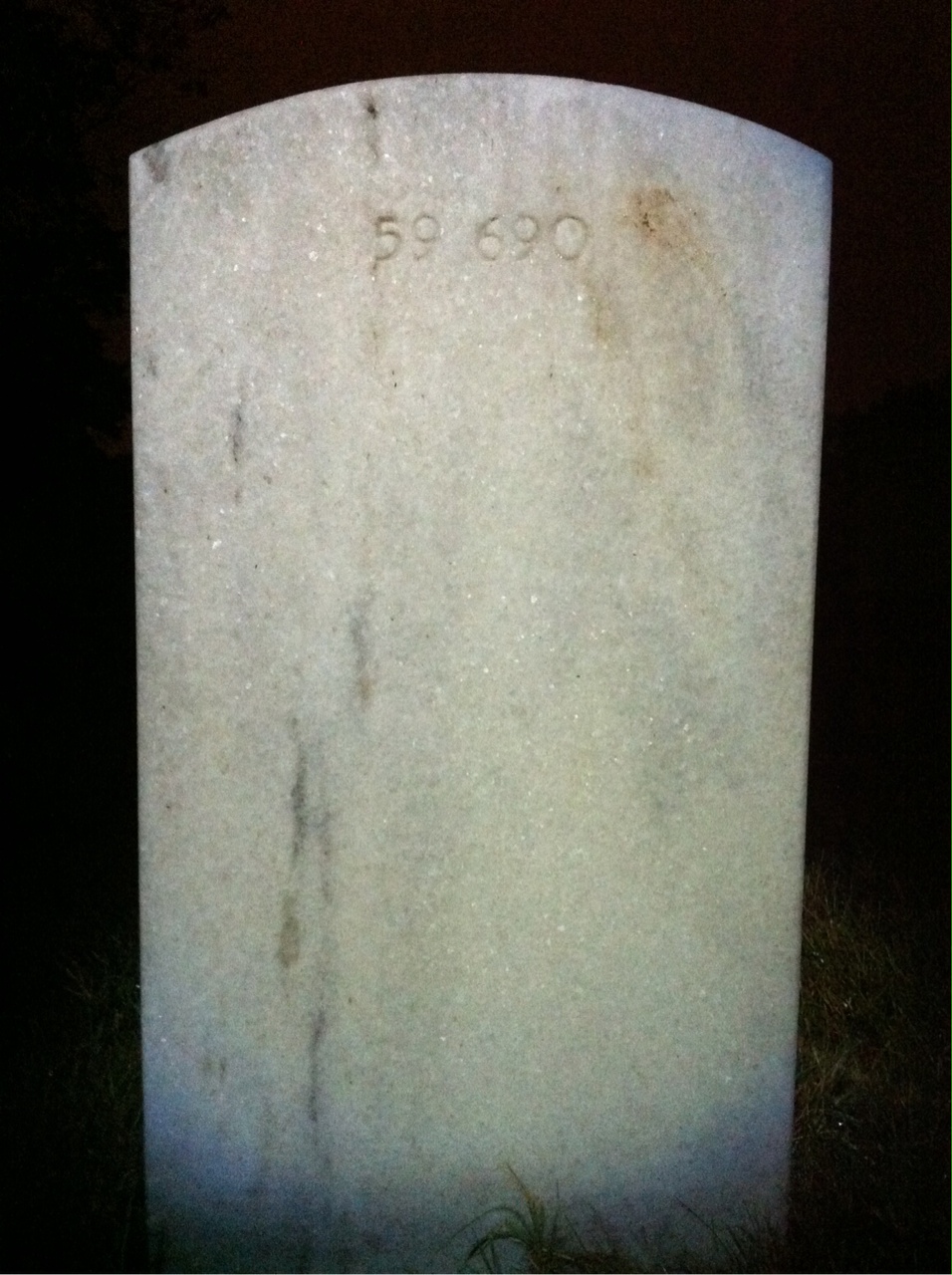 Back of headstone — George Brabetz