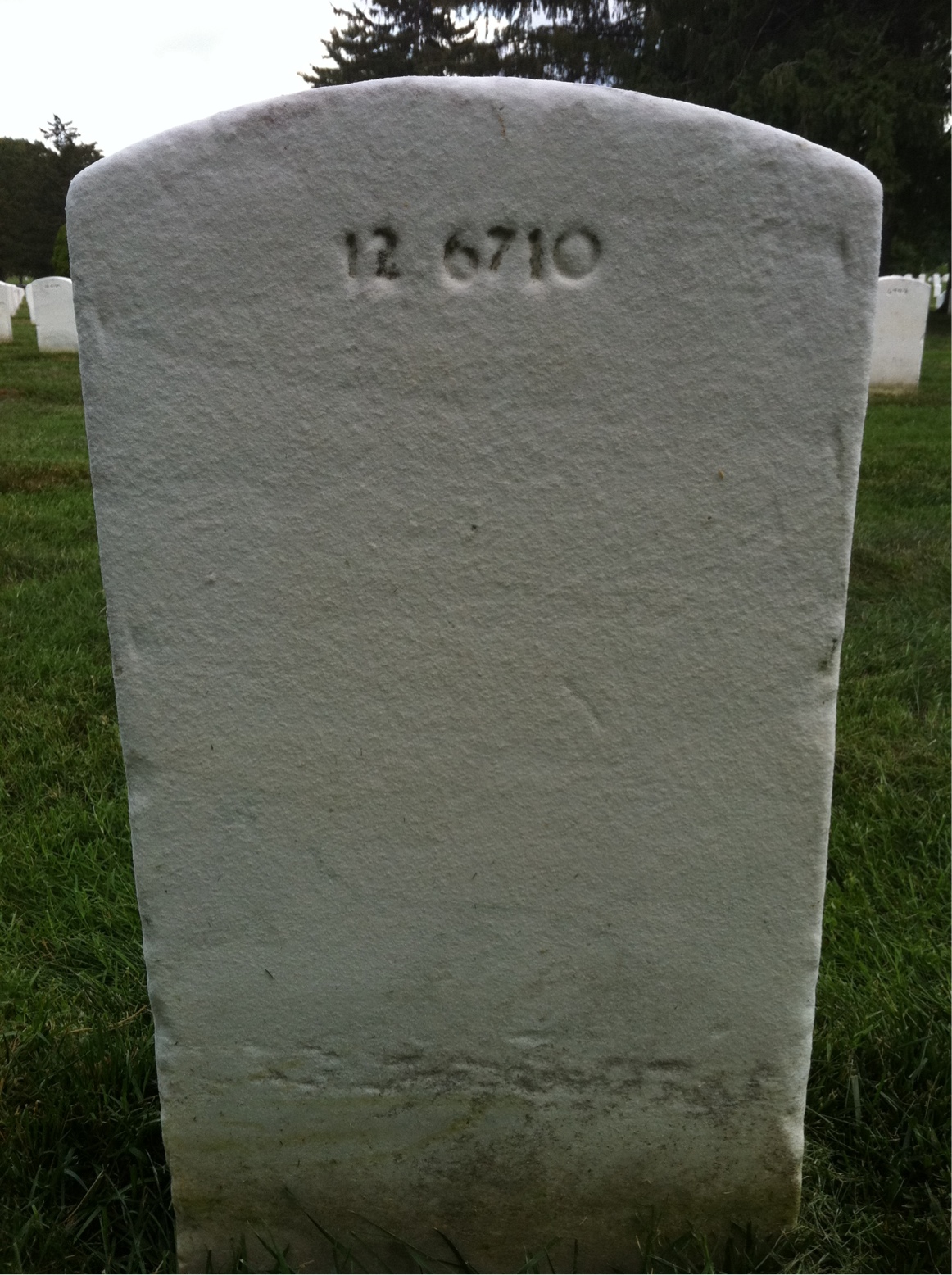 Back of headstone — Joseph Mcnealy
