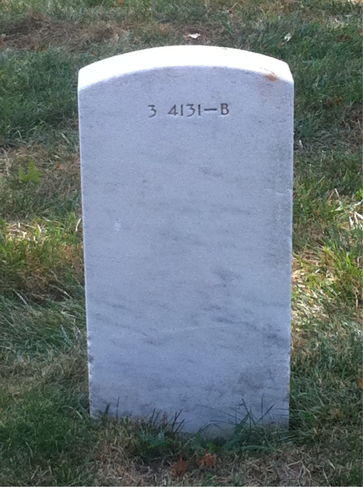 Back of headstone — Ella Akins