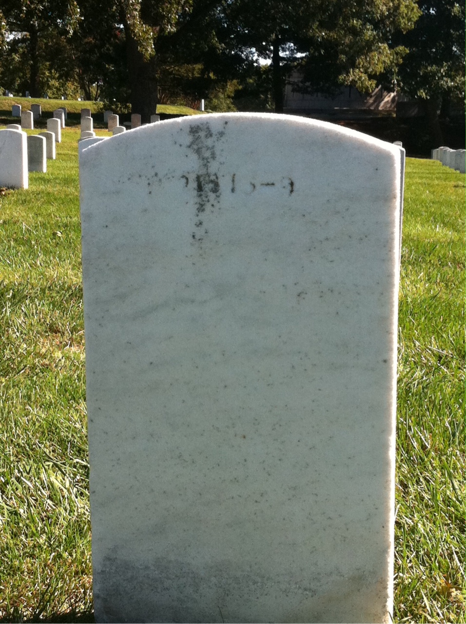 Back of headstone — Rufus Agnew