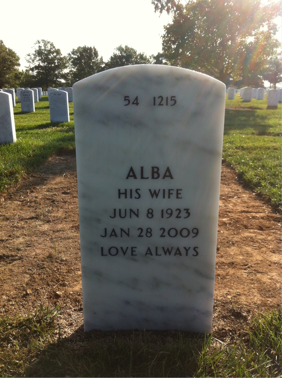 Back of headstone — Conrad Toepke