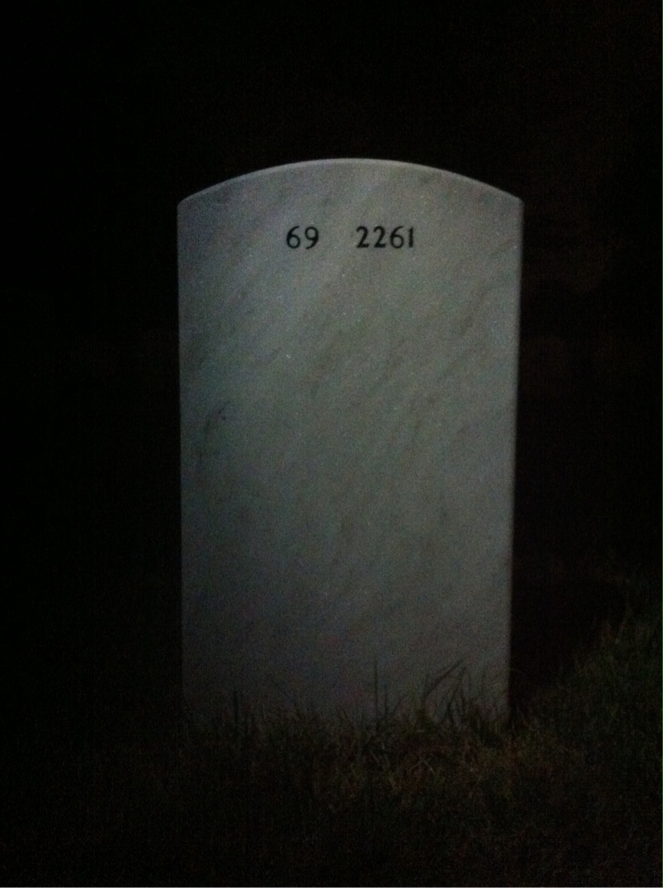 Back of headstone — Antonio Jiao