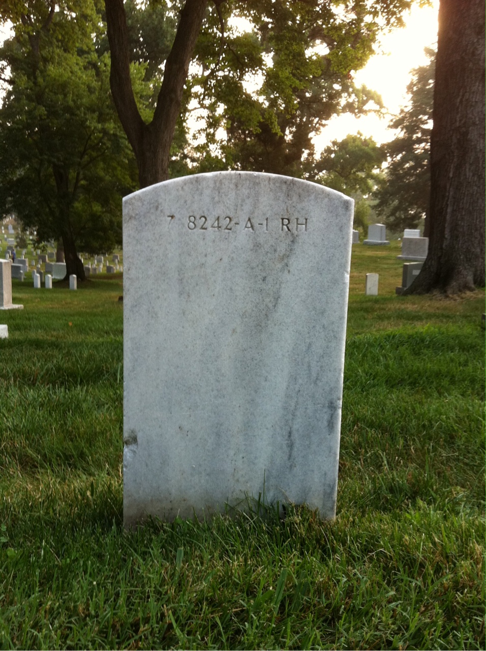Back of headstone — Robert Engelien