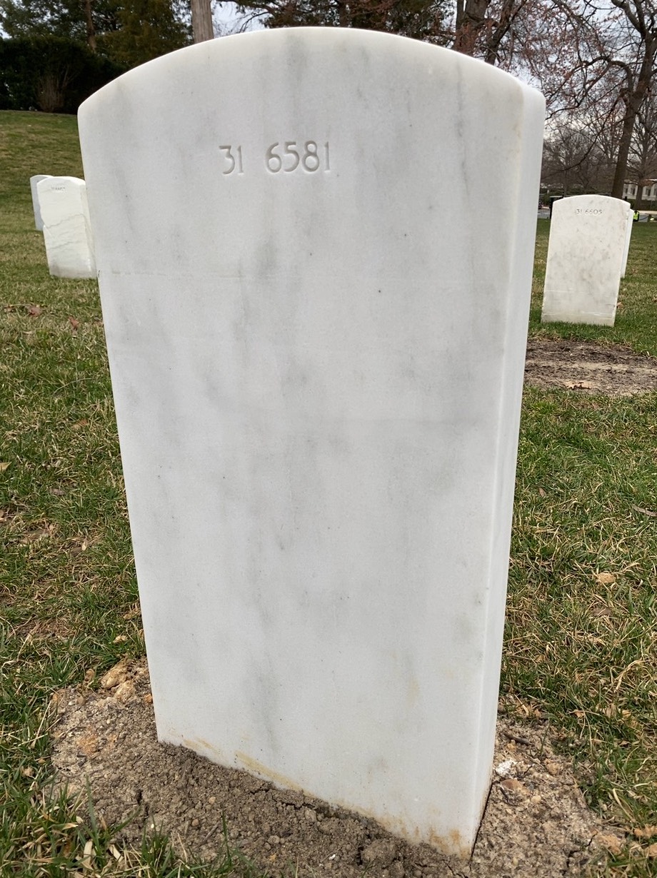 Back of headstone — Archibald Alexander