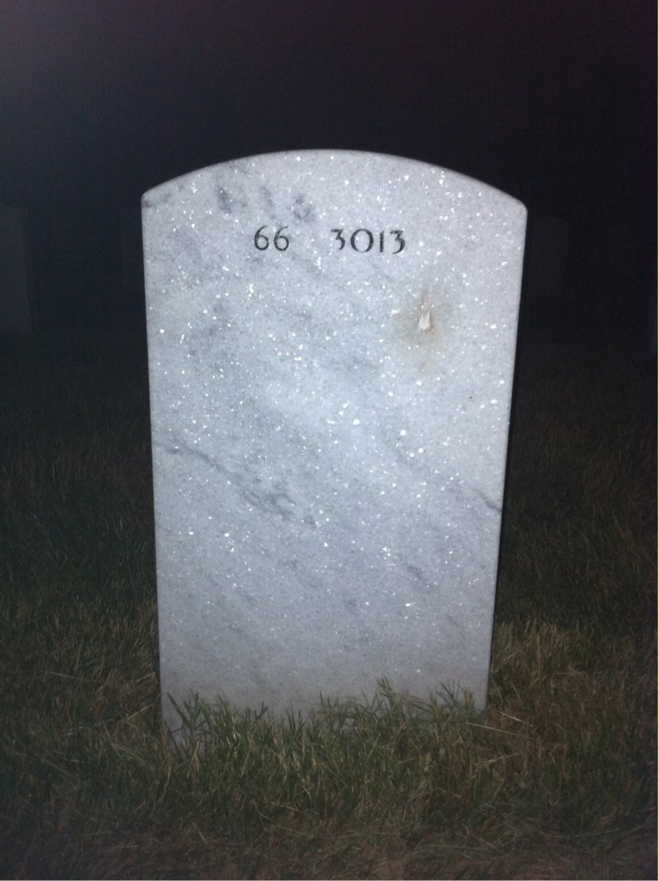 Back of headstone — Jerome Wucher