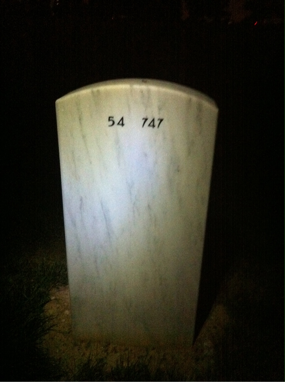 Back of headstone — Irene Wirtschafter