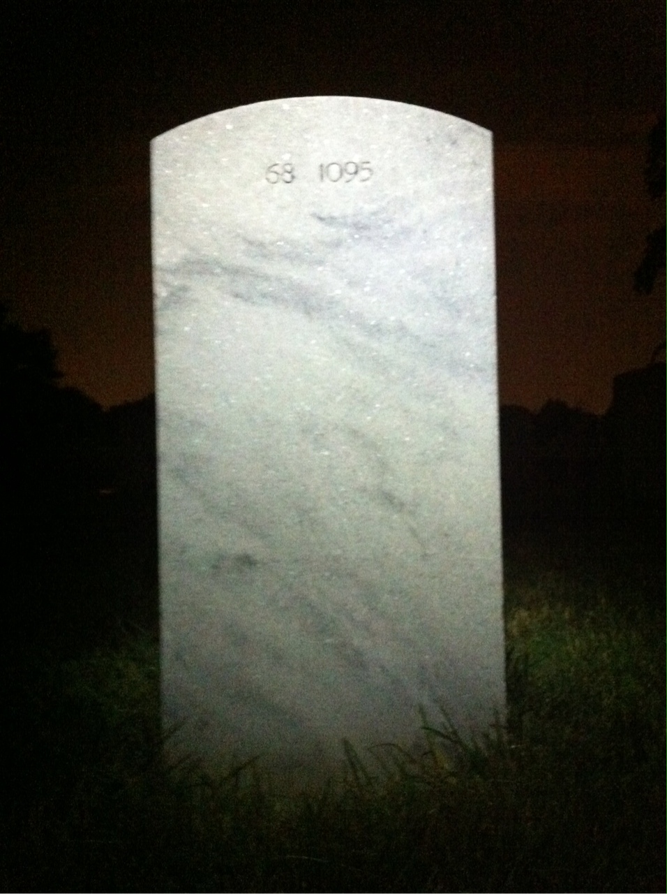 Back of headstone — William F Kelly