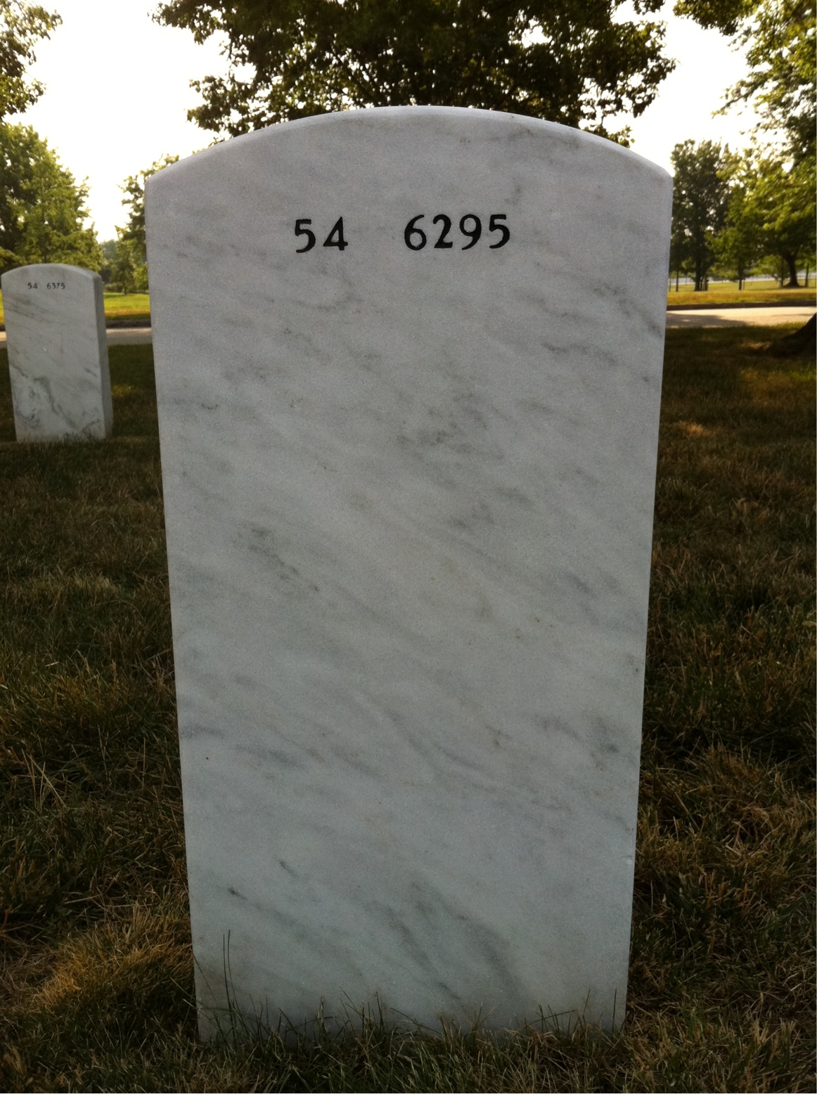 Back of headstone — Wallace Schnee