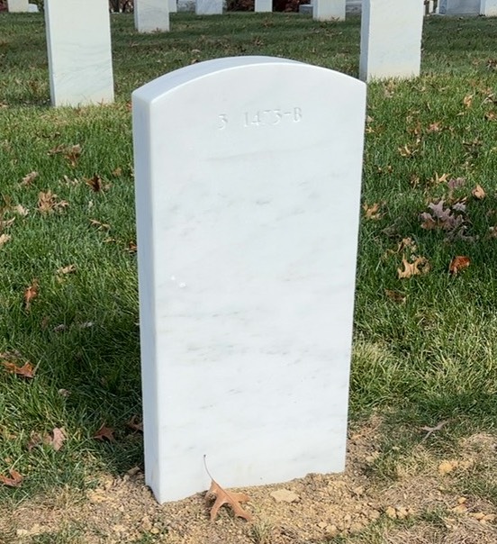 Back of headstone — Thomas W Gorla