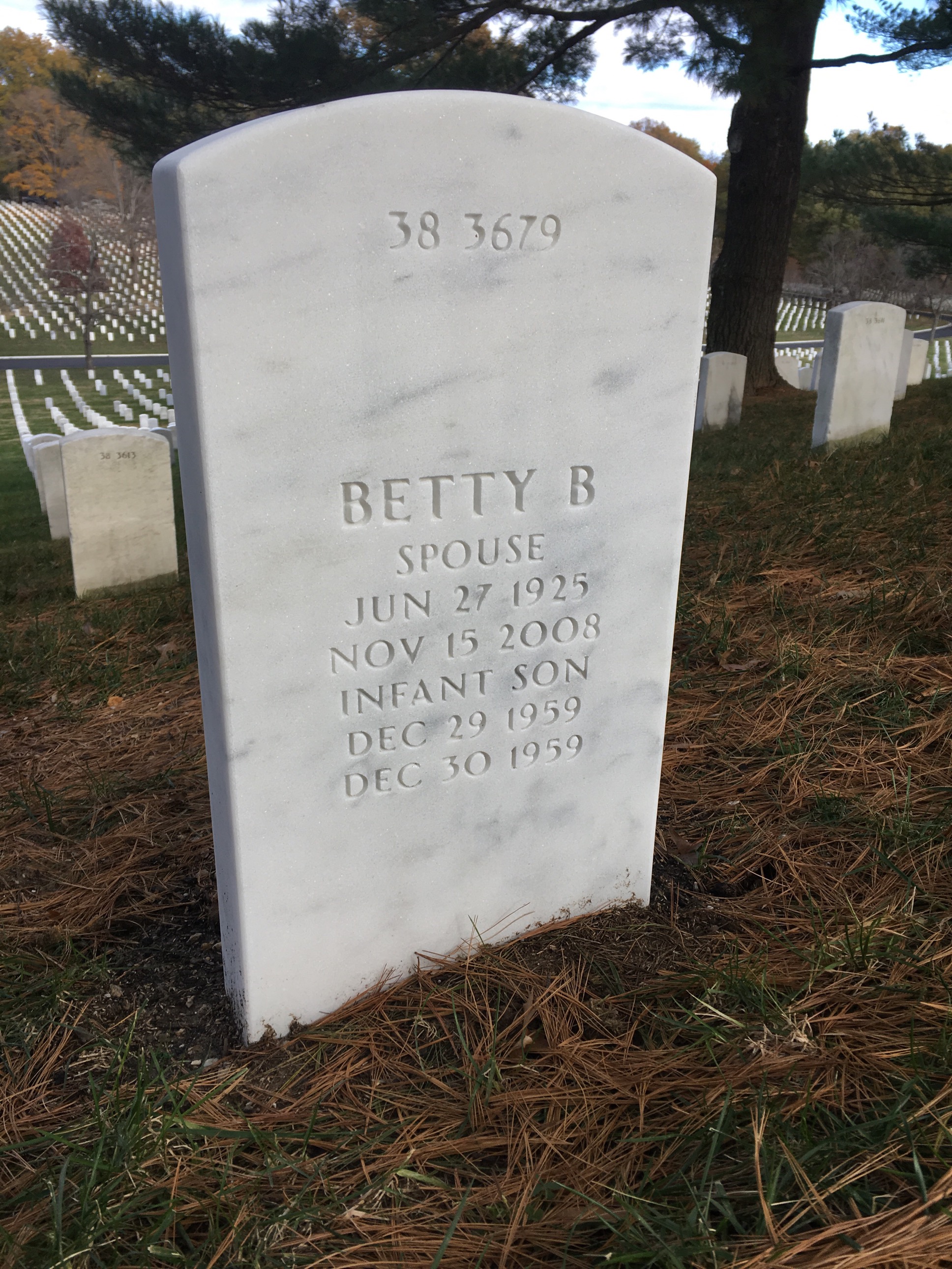 Back of headstone — Kenneth Winton