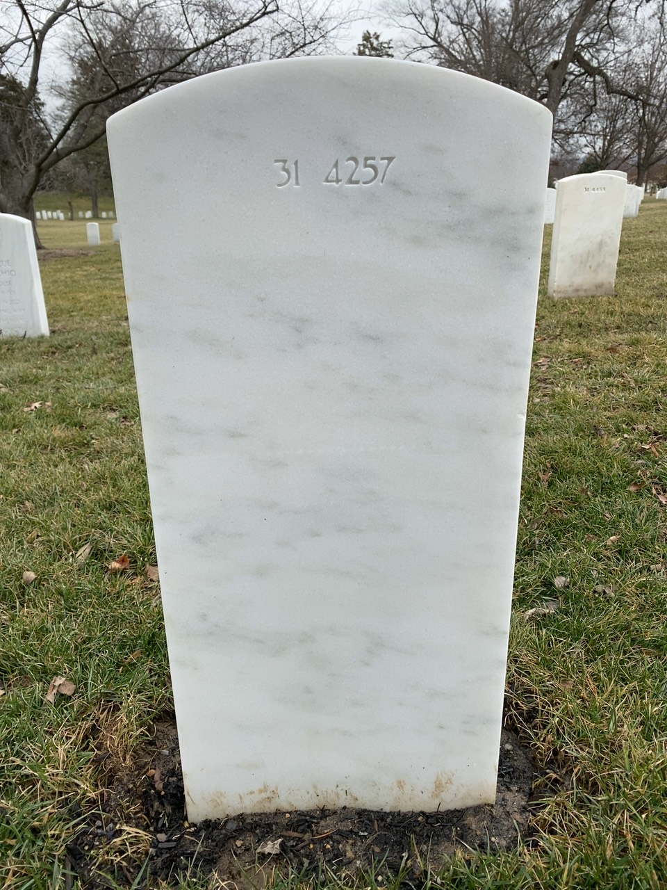 Back of headstone — Edward Motekew