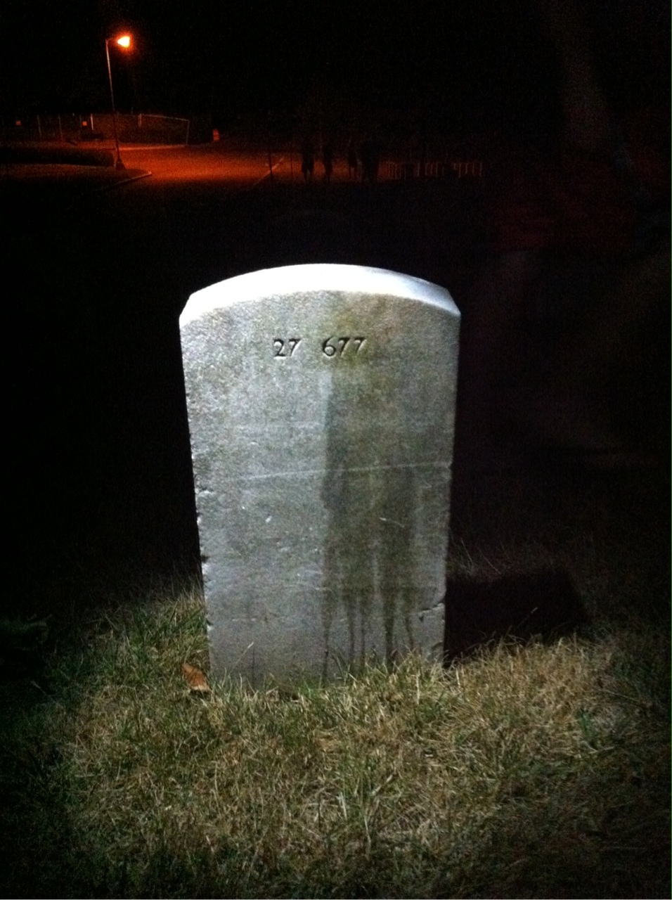 Back of headstone — Darius Allen