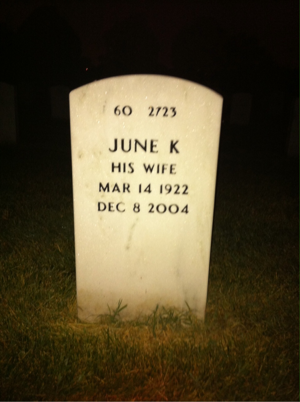 Back of headstone — John Donnelly