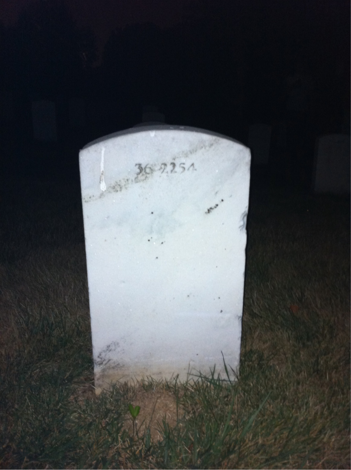 Back of headstone — Philip Miller