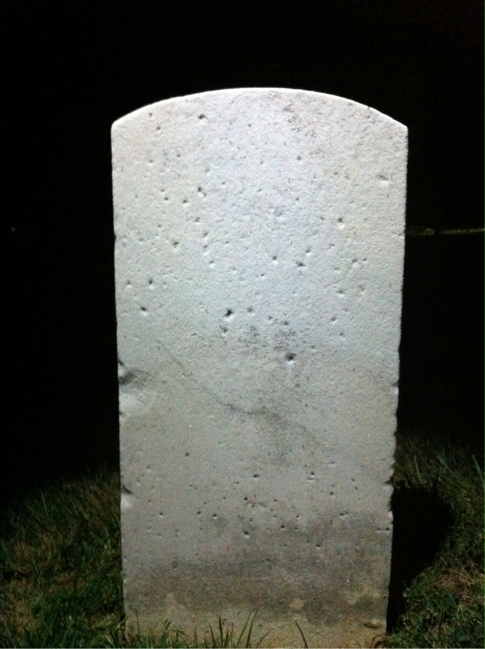 Back of headstone — R Moncure