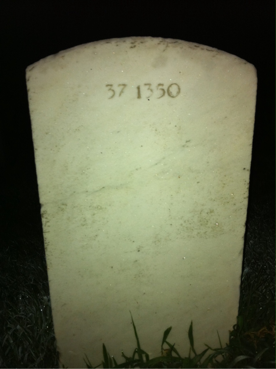 Back of headstone — Donald Murray