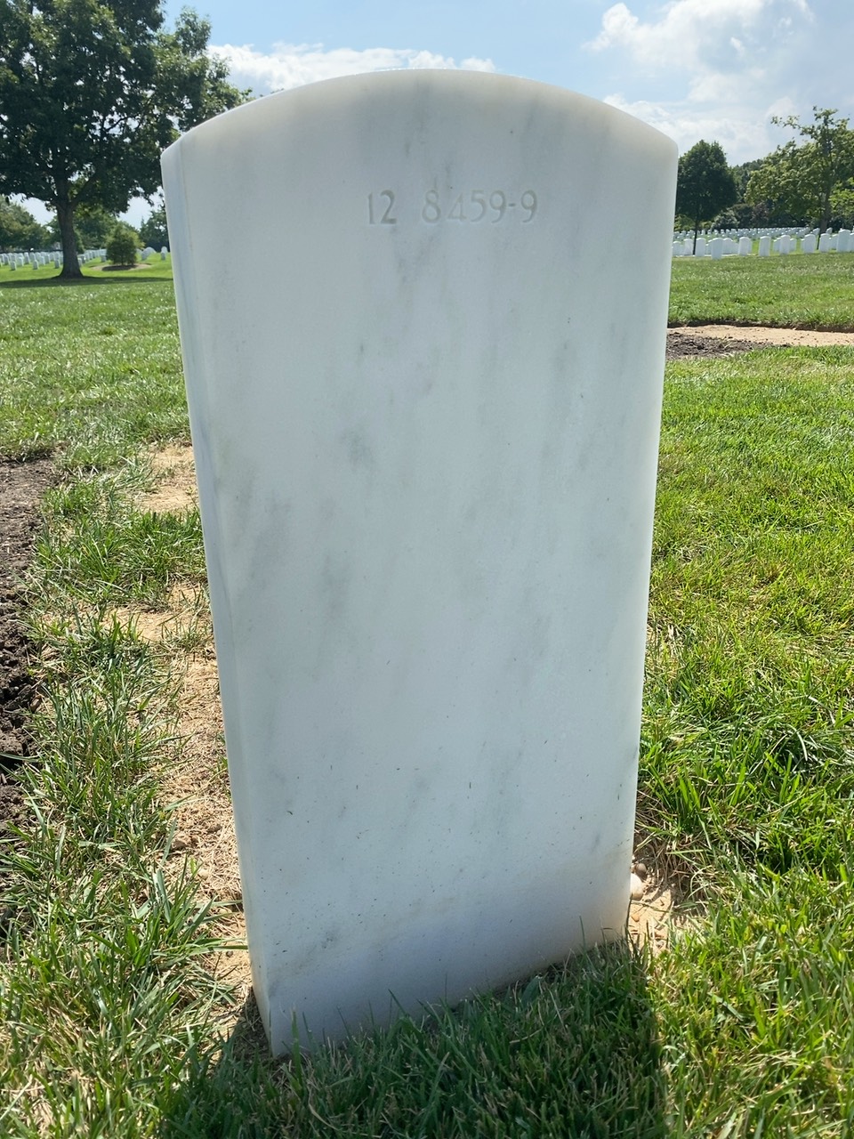 Back of headstone — Thomas Banister
