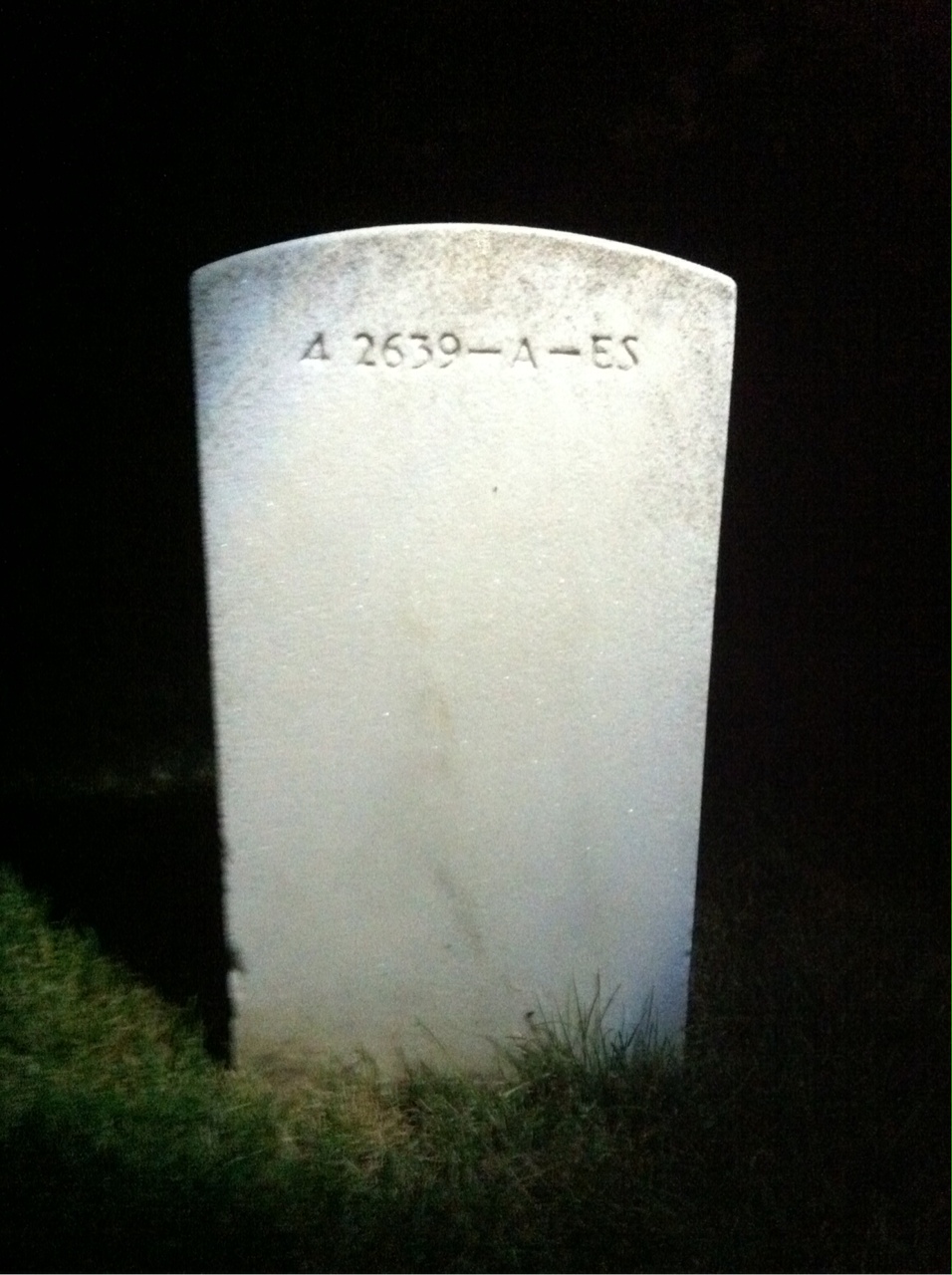 Back of headstone — Thomas Conrad