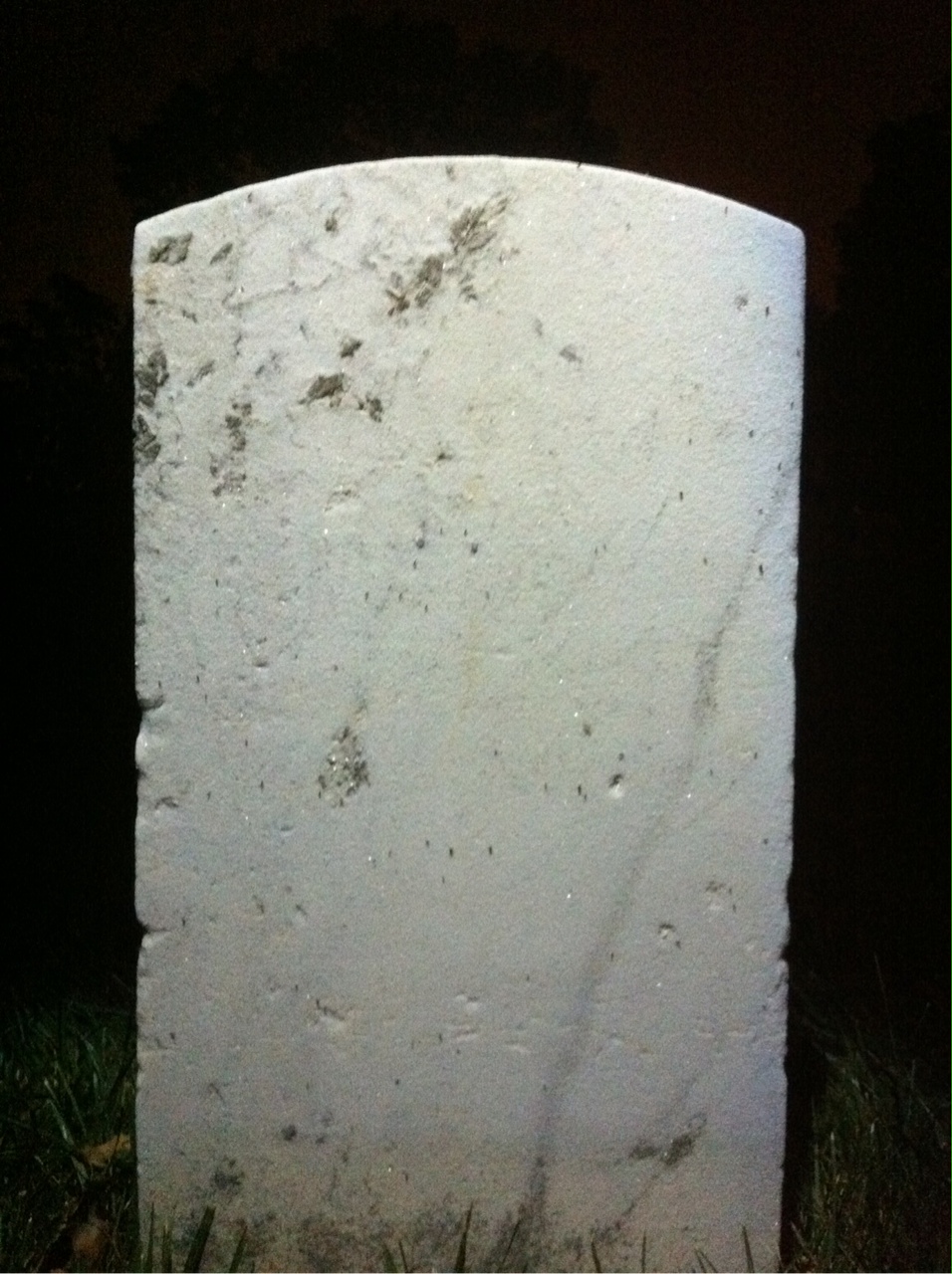Back of headstone — Daniel Monnet