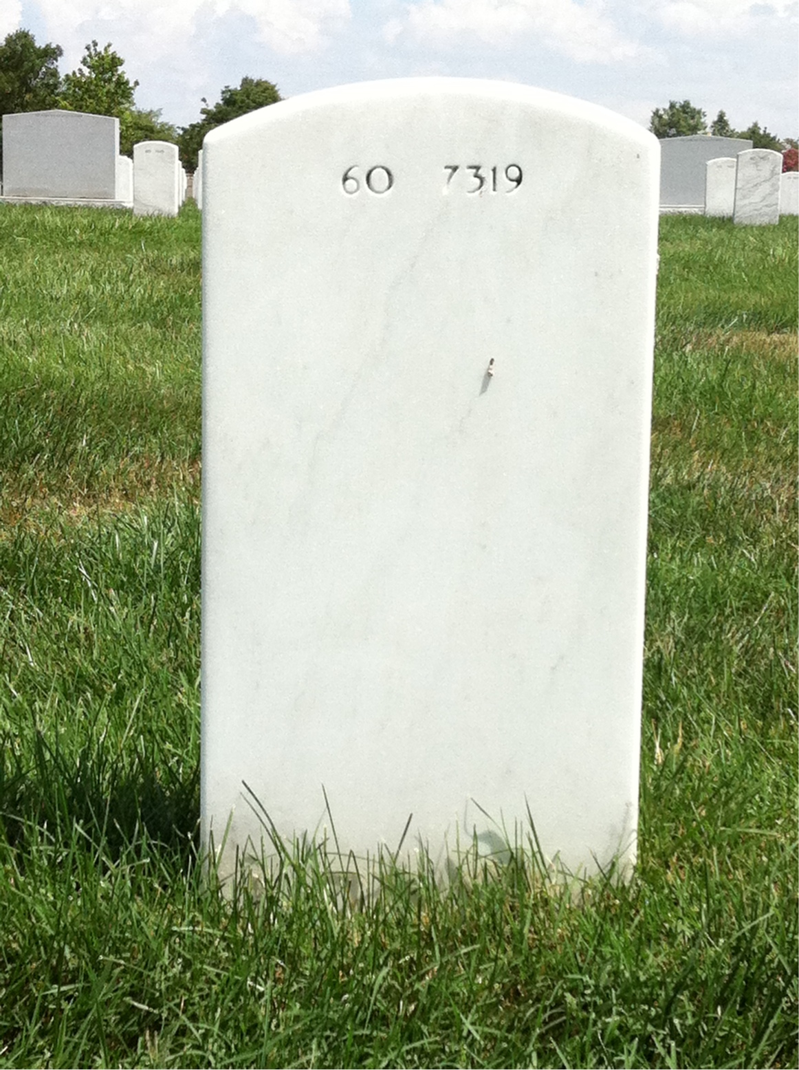 Back of headstone — David Williams