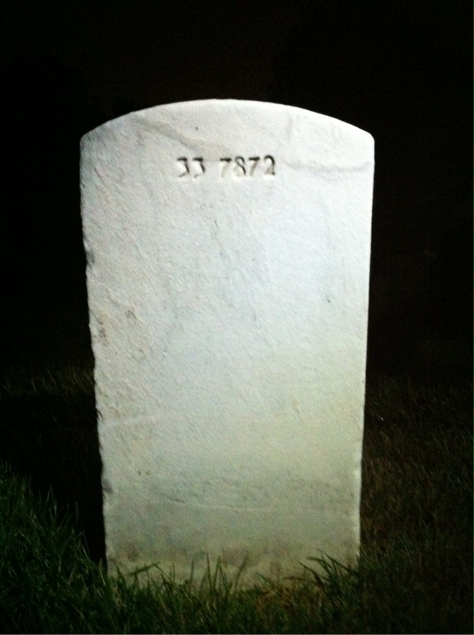Back of headstone — Carl Mobley
