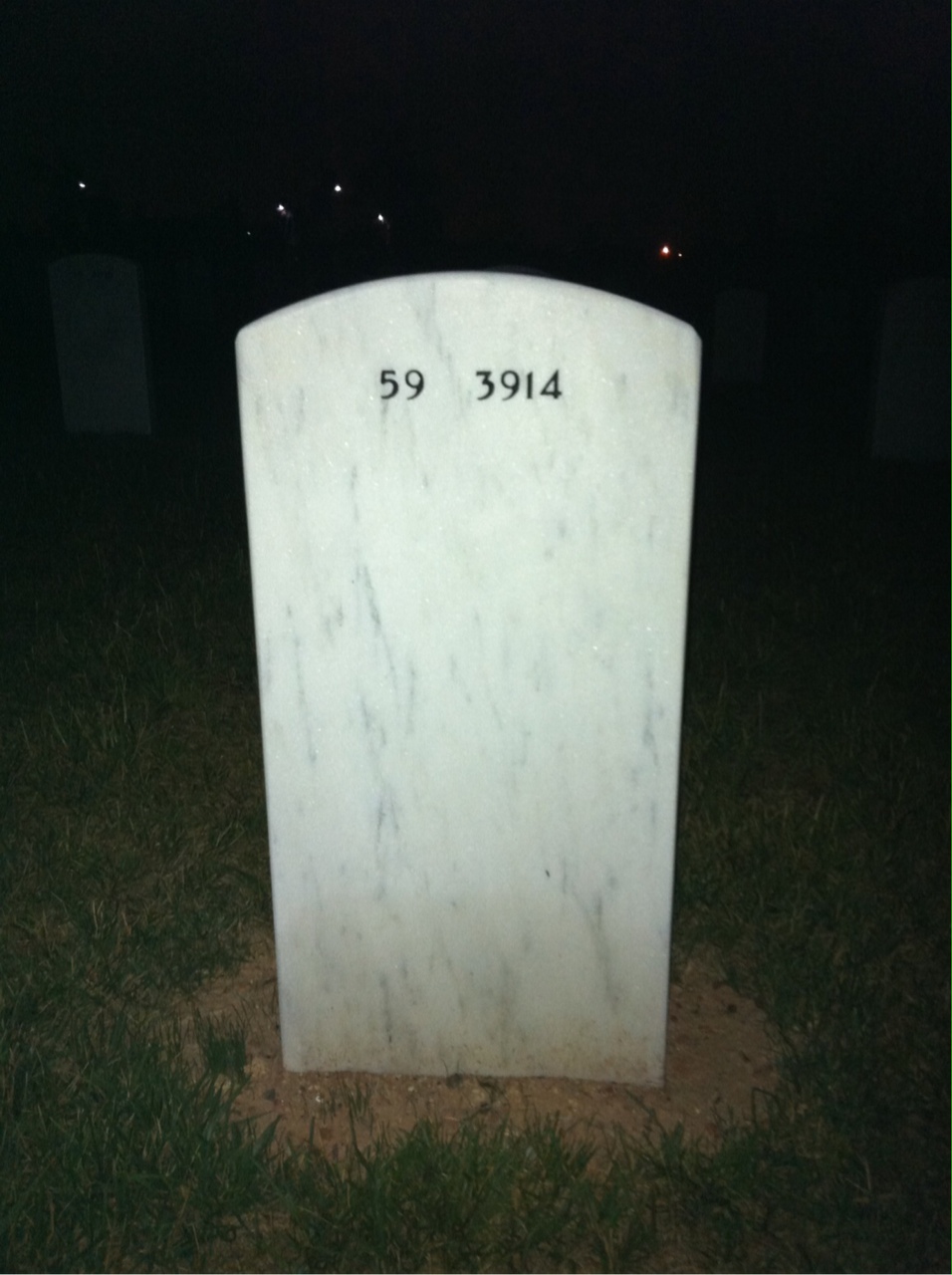 Back of headstone — Todd Jeffrey Hixson