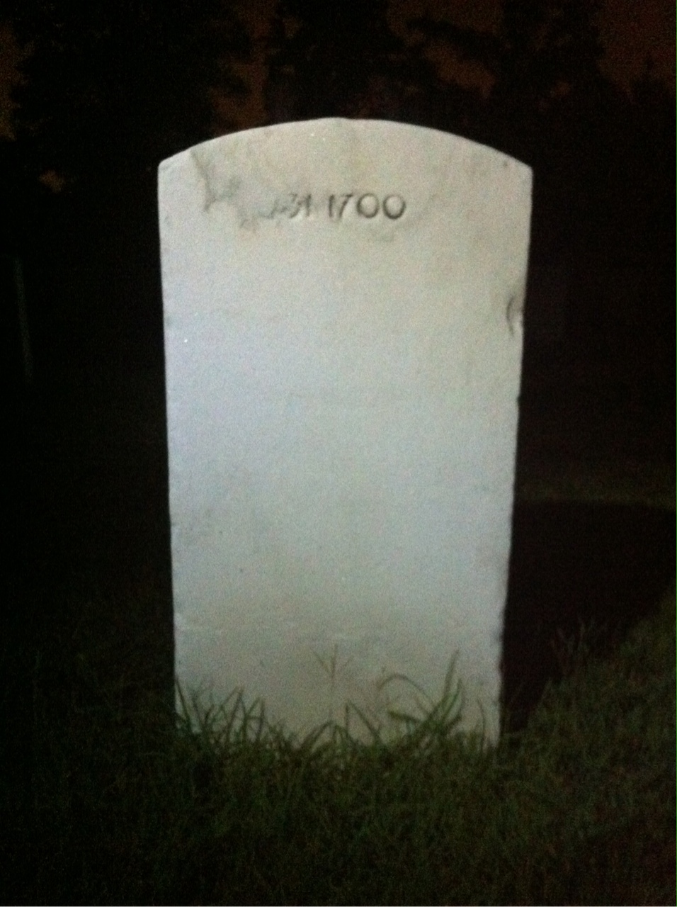 Back of headstone — Celestial Banks