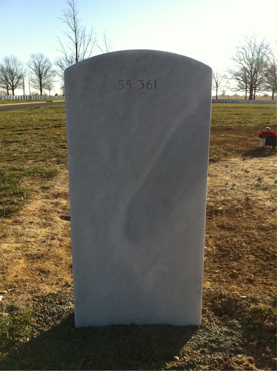Back of headstone — Todd Harold Griffis