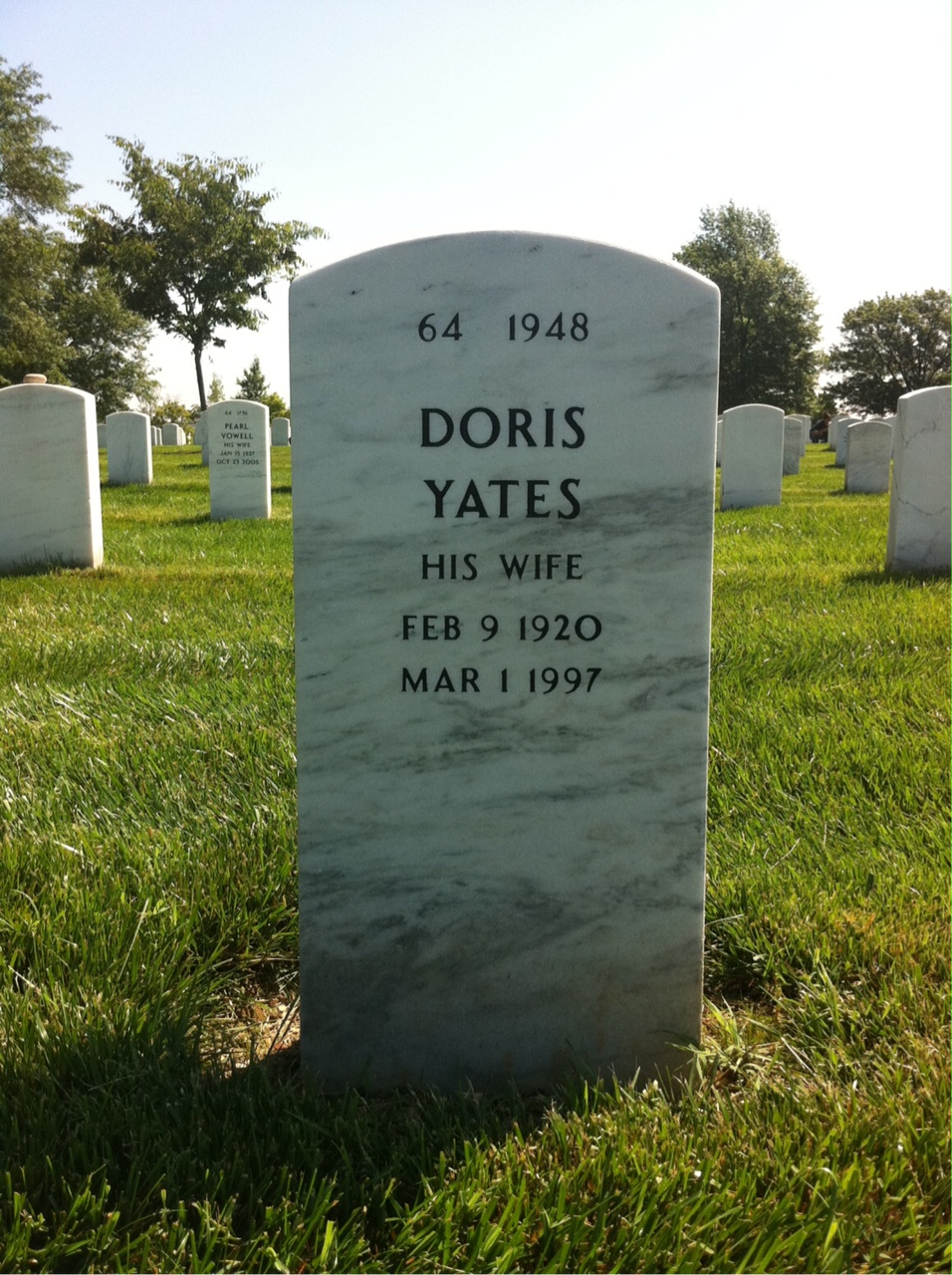 Back of headstone — Frank Gunn