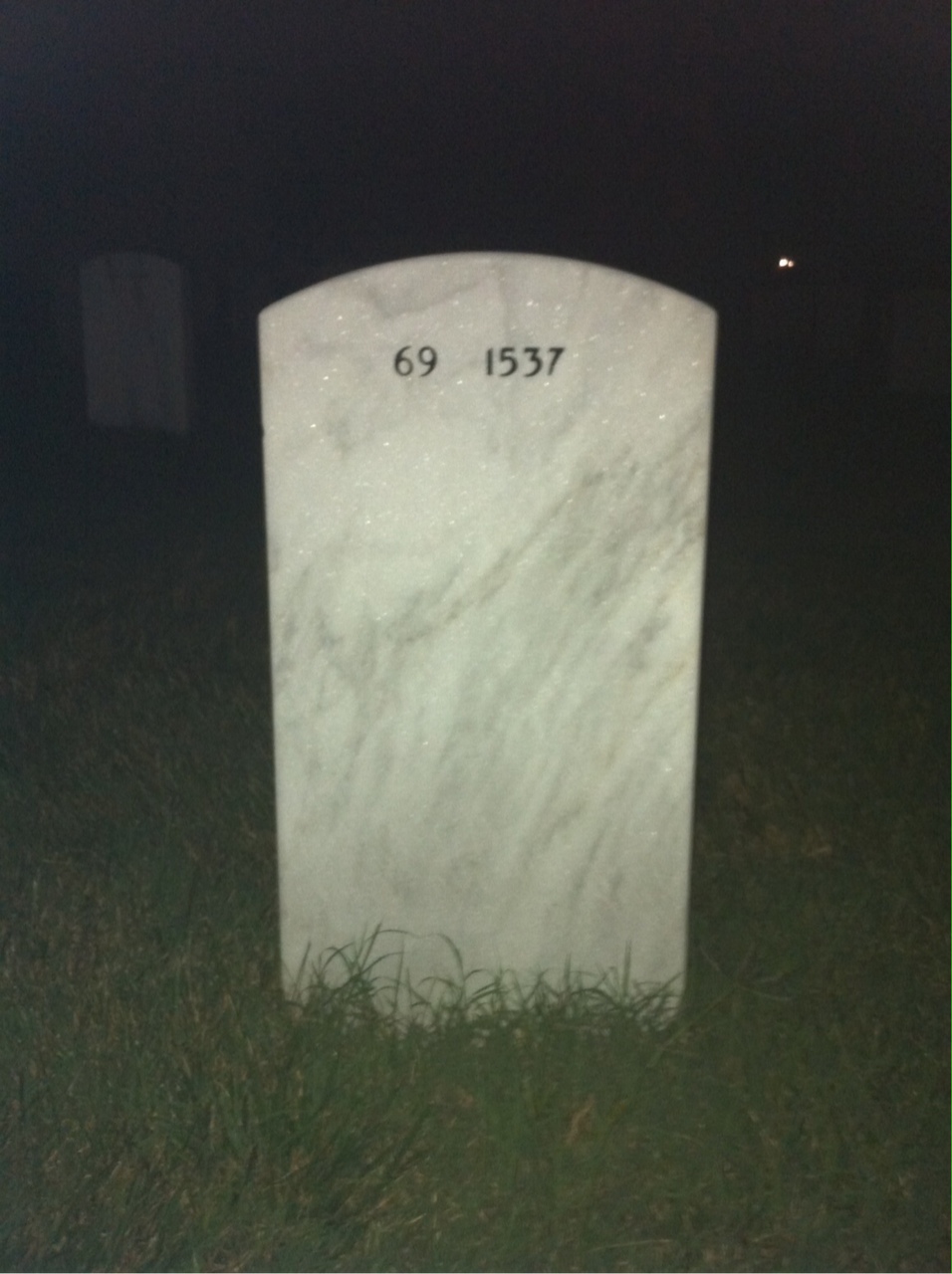 Back of headstone — Clarence Lovitt
