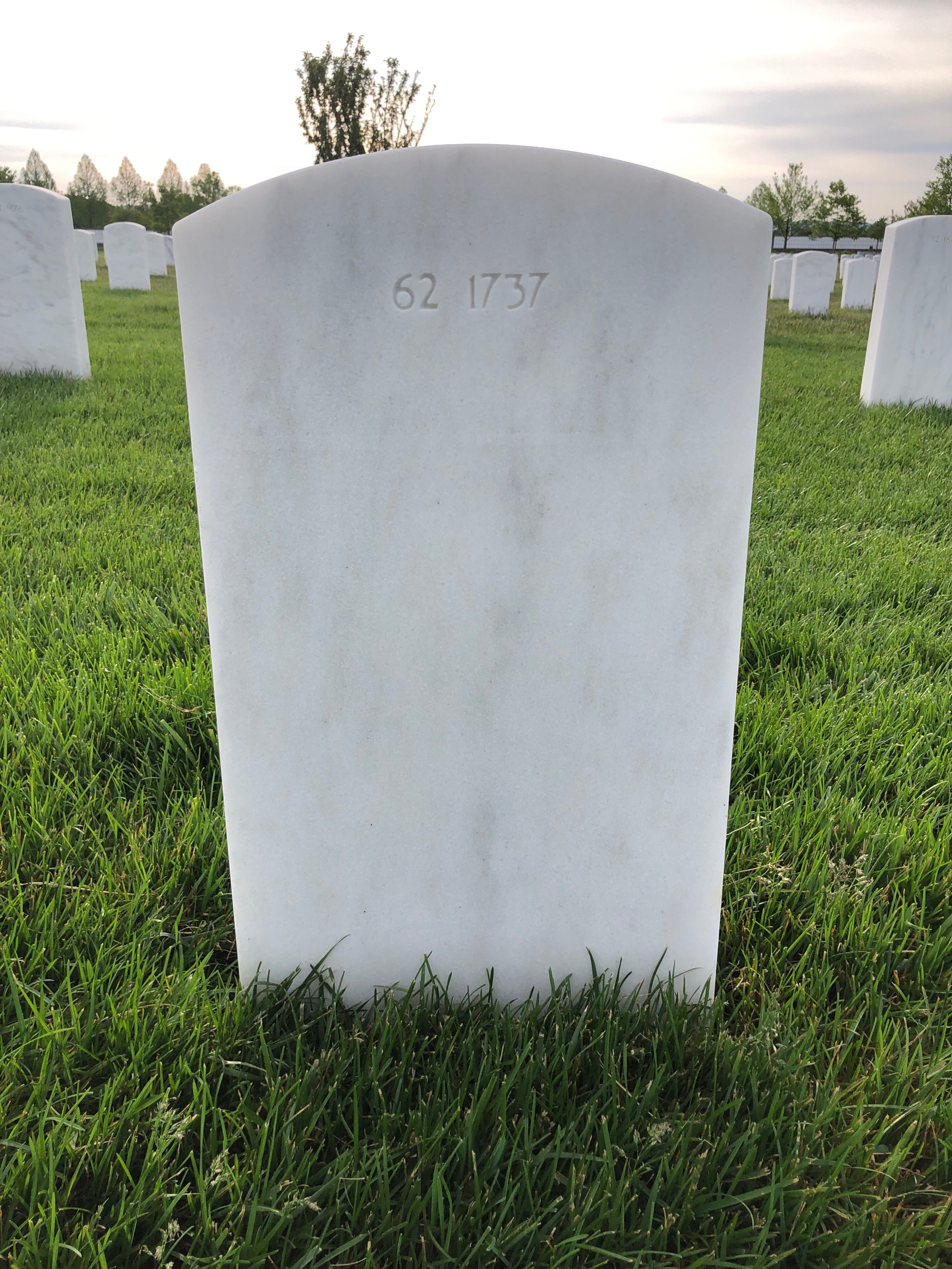 Back of headstone — Michael Ball